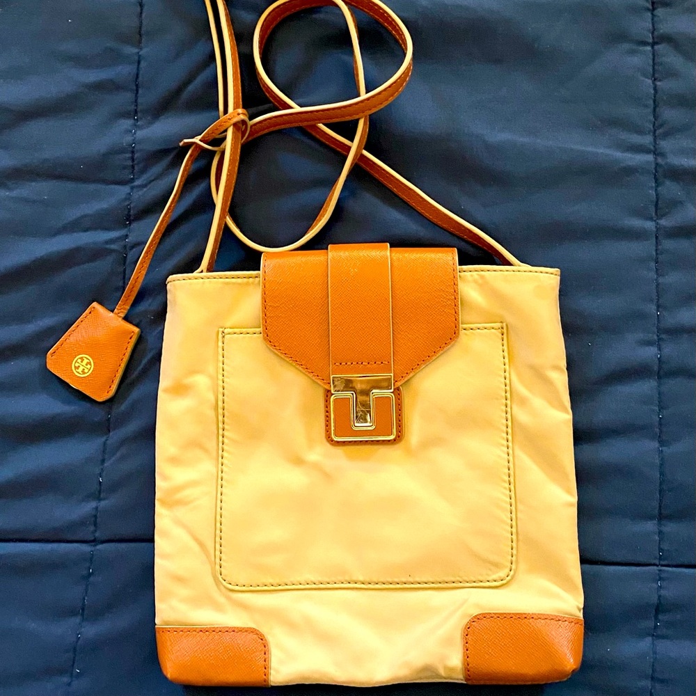 Tory Burch Passport Nylon & leather trim